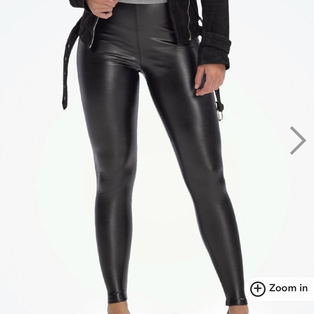 Black LEATHER LEGGINGS